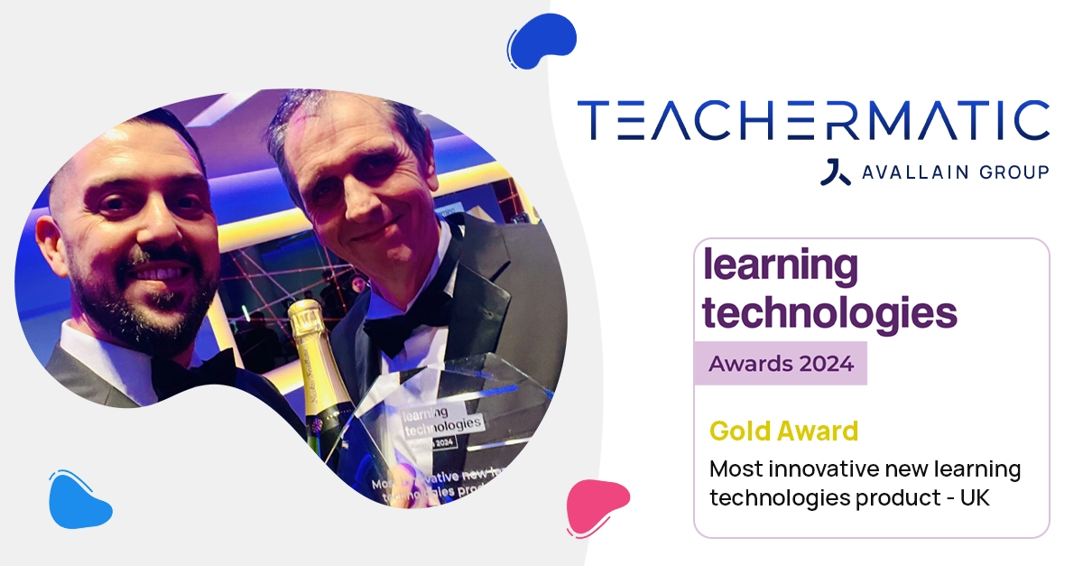 TeacherMatic, part of the Avallain Group, Takes Gold for AI Innovation in Learning at the Learning Technologies Awards 2024